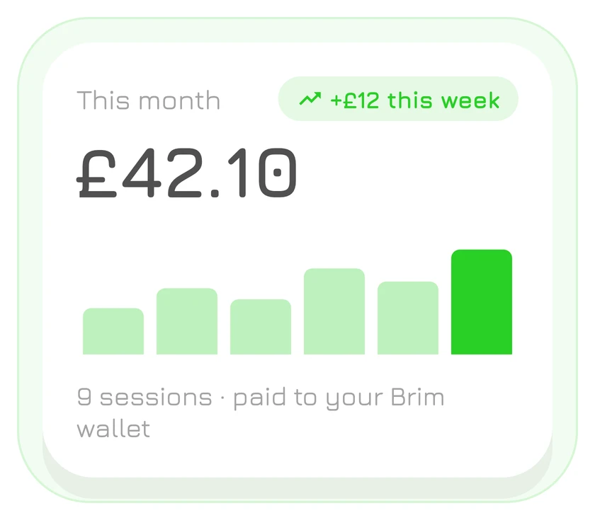 Rental earnings illustration from the MyBrim app’s Premium tour